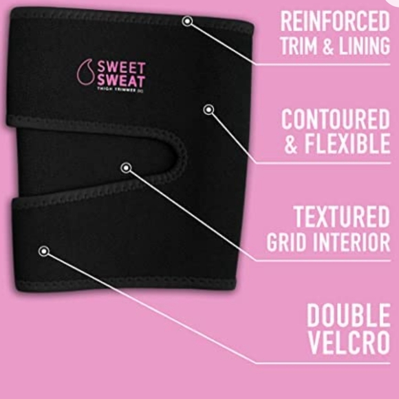 NWT Sweet Sweat Thigh Trimmer UNISEX Size M  WITH CLEANING BAG - Picture 2 of 12